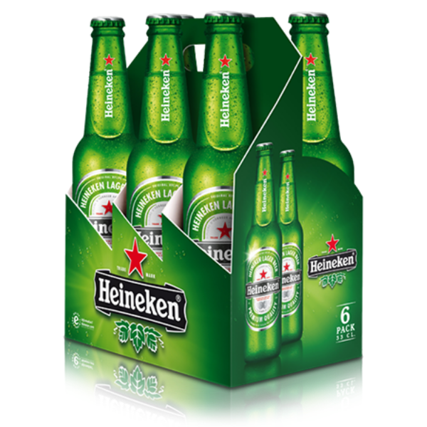 Heineken Lager Bottles 6pk. MacArthur Beverages