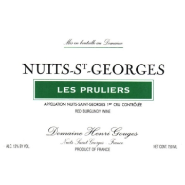 2019 Henri Gouges - Nuits St. Georges Pruliers