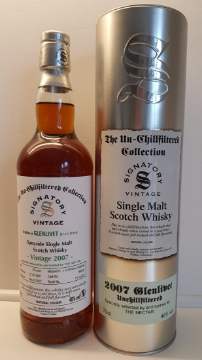 Glenlivet Signatory 14 yr Sherry 2007 Un-Chillfiltered Single Malt Whiskey 750ml