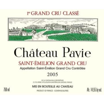 Picture of 2001 Chateau Pavie - St. Emilion