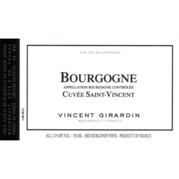 Picture of 2019 Vincent Girardin - Bourgogne Rouge Cuvee St. Vincent