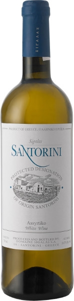 Sigalas Santorini Assyrtiko bottle