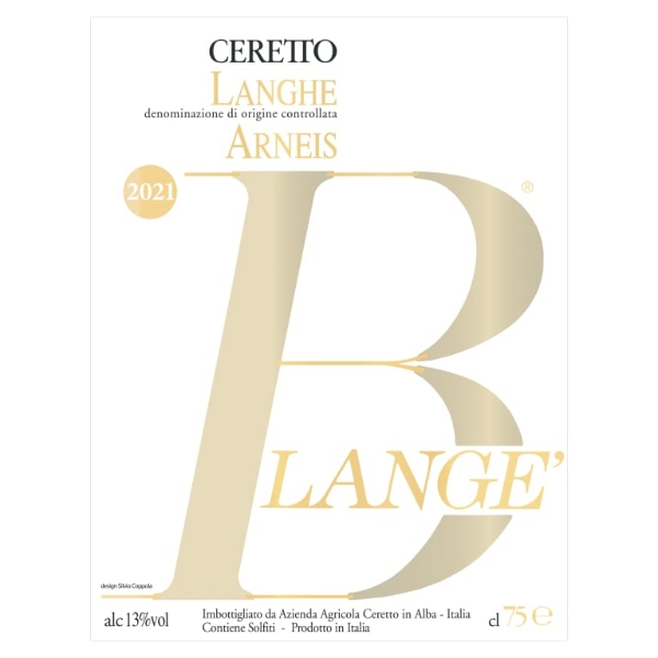 Picture of 2021 Ceretto - Langhe Arneis DOC Blange