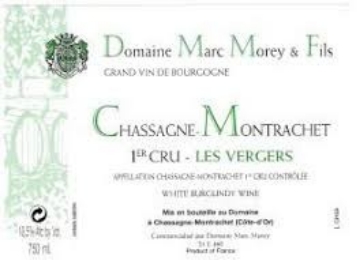 Picture of 2020 Marc Morey Chassagne Montrachet Vergers