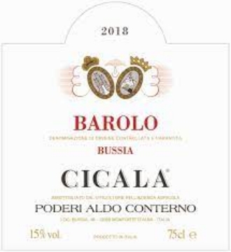 Picture of 2018 Conterno, Aldo - Barolo Cicala