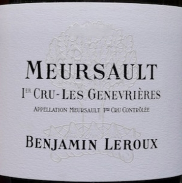 Picture of 2020 Benjamin Leroux - Meursault Genevrieres (pre arrival)