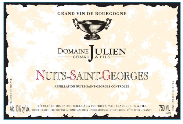 Picture of 2021 Gerard Julien - Nuits St. Georges