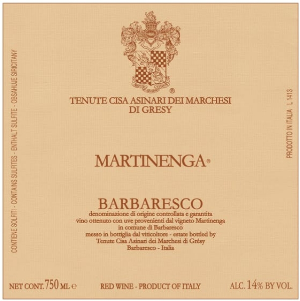 Picture of 2018 Marchesi di Gresy - Barbaresco Martinenga