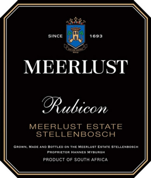 Picture of 2018 Meerlust - Cabernet blend  Rubicon