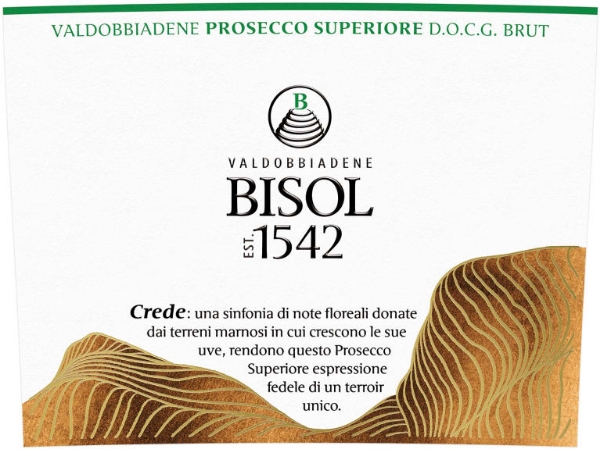 Picture of 2021 Bisol - Prosecco Valdobbiadene DOCG Crede