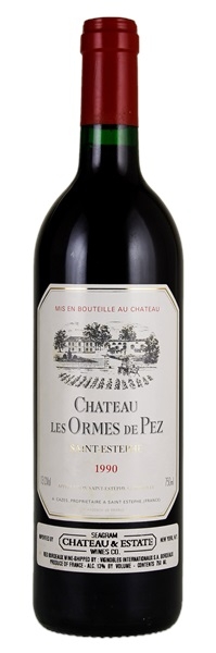 Picture of 1990 Chateau Les Ormes De Pez - St. Estephe