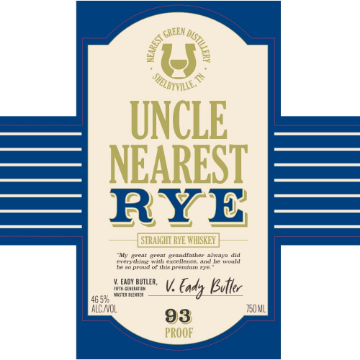 Picture of Uncle Nearest Straight Rye Whiskey 750ml