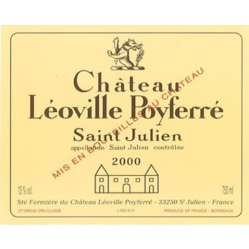 Picture of 2000 Chateau Leoville Poyferre - St. Julien