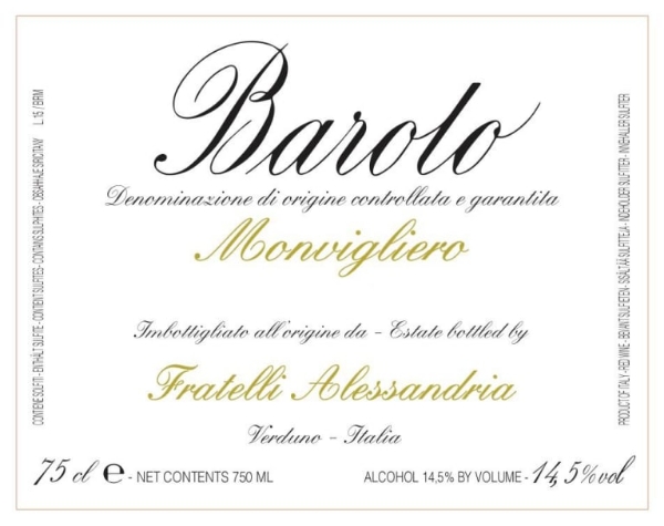 Picture of 2018 Alessandria, F. - Barolo Monvigliero