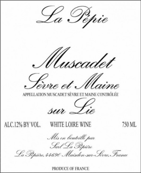 Picture of 2021 Domaine de la Pepiere - Muscadet Sur Lie La Pepie