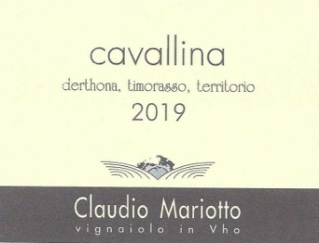 Picture of 2019 Mariotto - Colli Tortonesi DOC Timorasso Cavallina