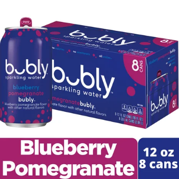 Picture of Bubly Blueberry Pomegranate Sparkling Water 8pk