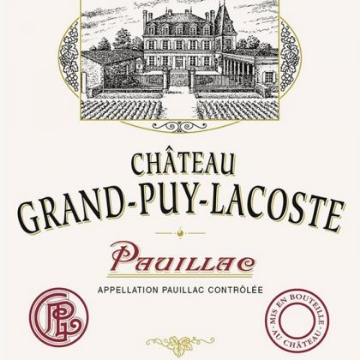 Picture of 2022 Chateau Grand Puy Lacoste - Pauillac HALF BOTTLE  (Future ETA 2025) (375ml)