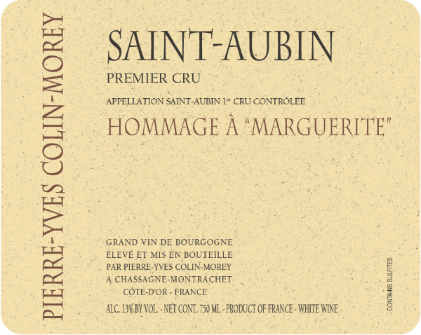 Picture of 2020 Pierre-Yves Colin-Morey - St. Aubin Hommage Marguerite