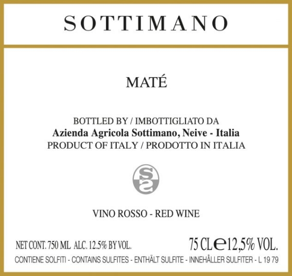 Picture of 2022 Sottimano - Vino Rosso Brachetto Mate