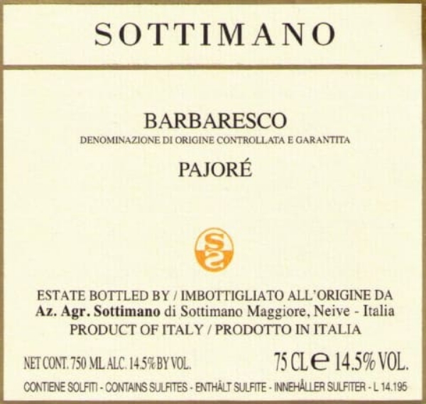 Picture of 2020 Sottimano - Barbaresco Pajore