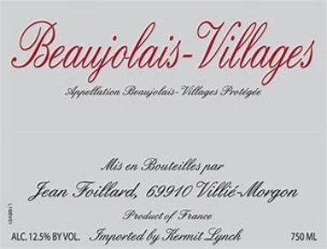 Picture of 2021 Domaine Jean Foillard - Beaujolais Villages