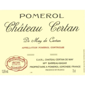 Picture of 2009 Chateau Certan De May - Pomerol