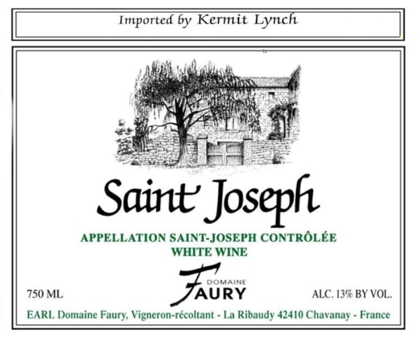 Picture of 2020 Domaine Faury - Saint-Joseph Blanc