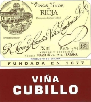 Picture of 2015 Lopez de Heredia -   Cubillo Crianza