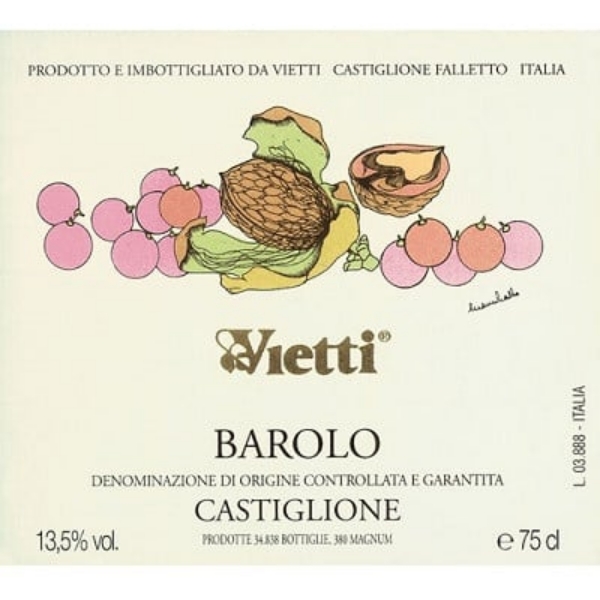 Picture of 2019 Vietti - Barolo Castiglione HALF BOTTLE (375ml)