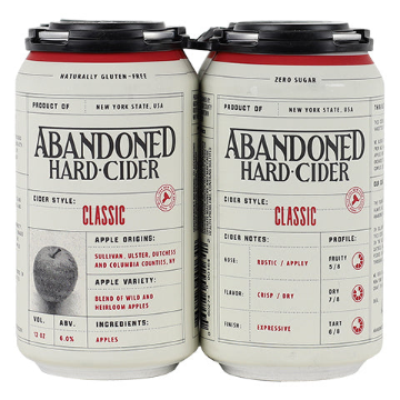 Abandoned Hard Cider - Classic 4pk