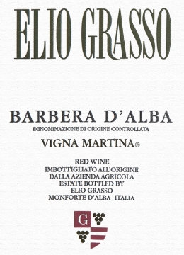 Picture of 2021 Grasso, Elio - Barbera d'Alba Vigna Martina