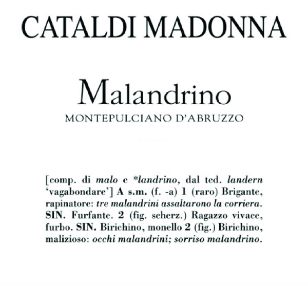 Picture of 2020 Cataldi - Montepulciano d'Abruzzo DOC Madonna Malandrino