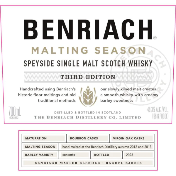 Picture of BenRiach Malting Season #3 Single Malt Whiskey 700ml