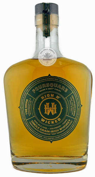 Picture of High N' Wicked Foursquare 2007 Cask Single Malt Irish Whiskey 750ml