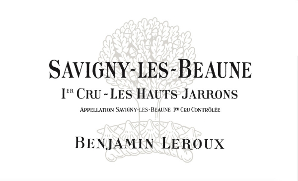 Benjamin Leroux Savigny les Beaune 1er Cru Les Hauts Jarrons label