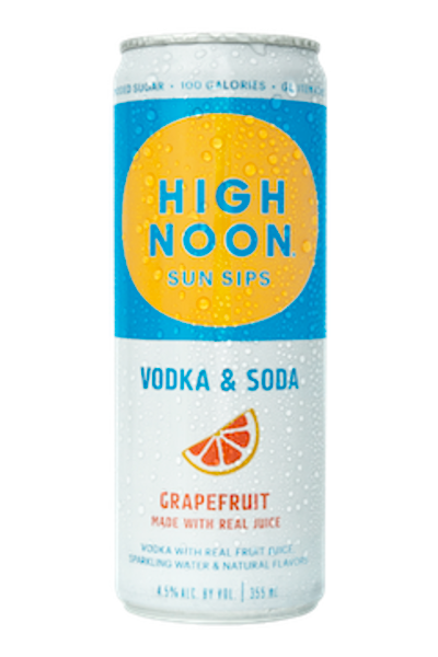 Picture of High Noon Sun Sips - Grapefruit Vodka Soda 4pk