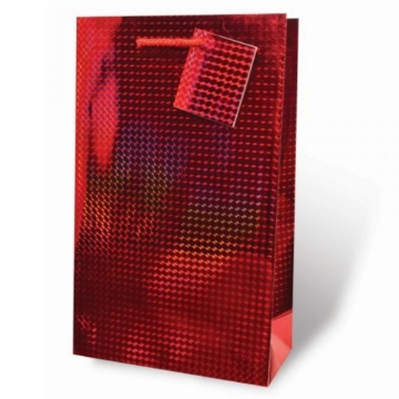 Gift bag - 2bottle Foil Paper Red Bag