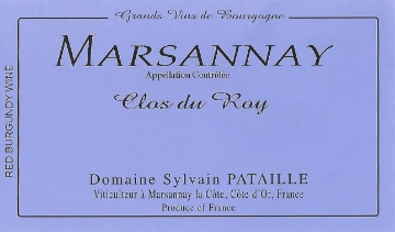 Sylvain Pataille Marsannay Clos du Roy label