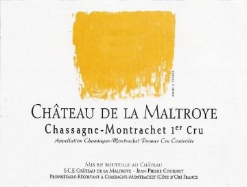 Chateau de la Maltroye Chassagne Montrachet 1er Cru label