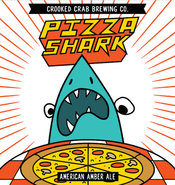 Picture of Crooked Crab Brewing - Pizza Shark Red Ale 4pk