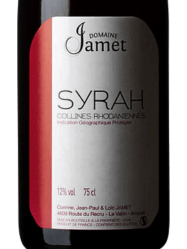 Picture of 2022 Jamet - VDP Collines Rhodaniennes Syrah