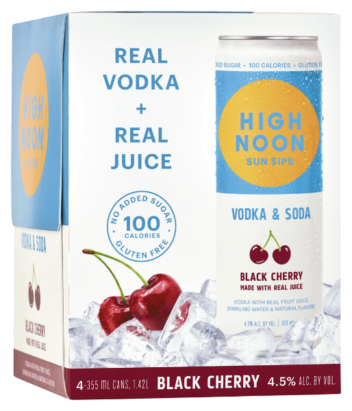 Picture of High Noon Sun Sips - Black Cherry Hard Seltzer 4pk