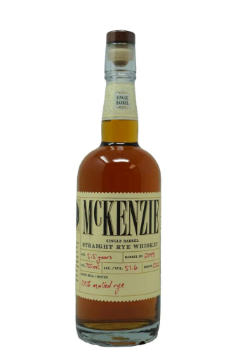 Picture of McKenzie 5.5 yr Straight Single Barrel No 2043 Rye Whiskey 750ml