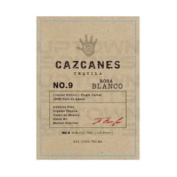 Picture of Cazcanes No. 9 Rosa Blanco Tequila 750ml