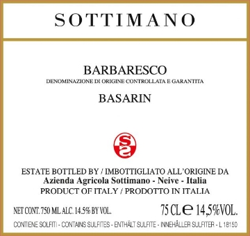 Picture of 2021 Sottimano - Barbaresco DOCG Basarin