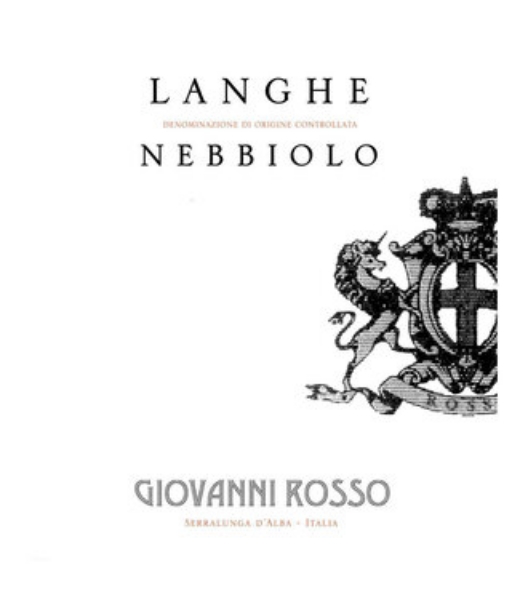 Picture of 2022 Giovanni Rosso - Langhe Nebbiolo DOC