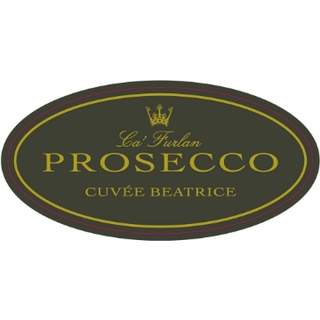 Ca' Furlan Prosecco Extra Dry Cuvee Beatrice label