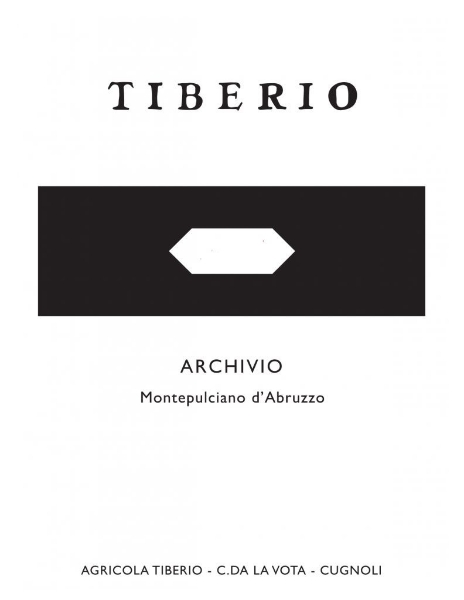 Tiberio Archivio Montepulciano d'Abruzzo label