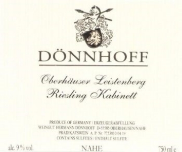 Picture of 2023 Donnhoff - Oberhauser Leistenberg Kabinett (750ml)